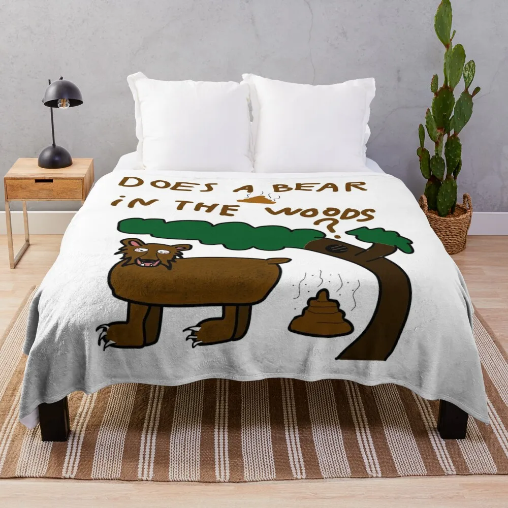 Does A Bear Dookie In The Woods? Одеяло для путешествий, самое мягкое одеяло для переезда в среду