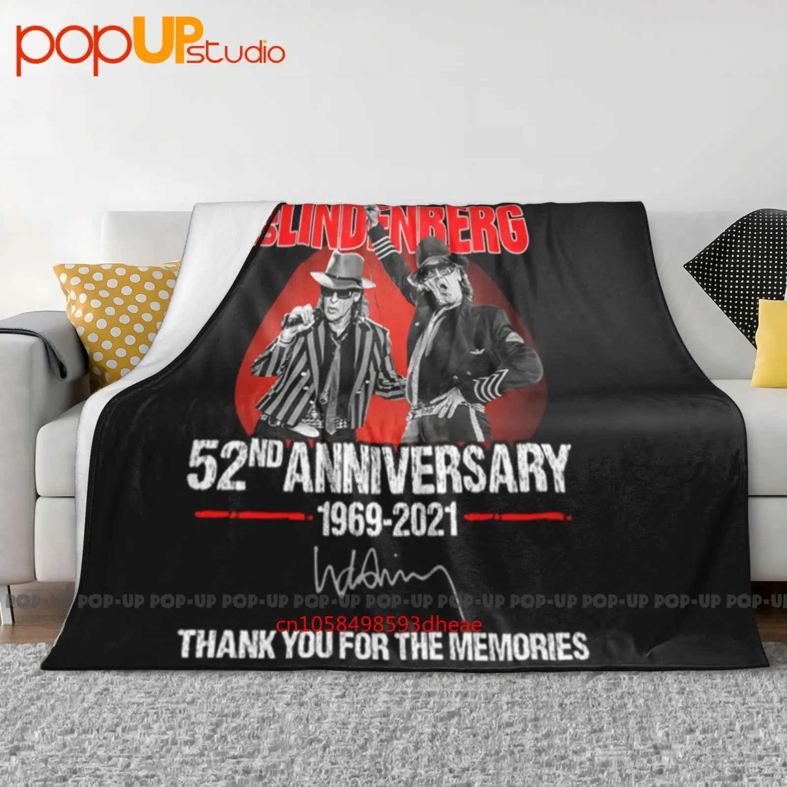 52Nd Anniversary Of The Udo Lindenberg 1969 2021 Signature Ultra-Soft Blanket Quilt Winter Sofa Cover Bed Covers