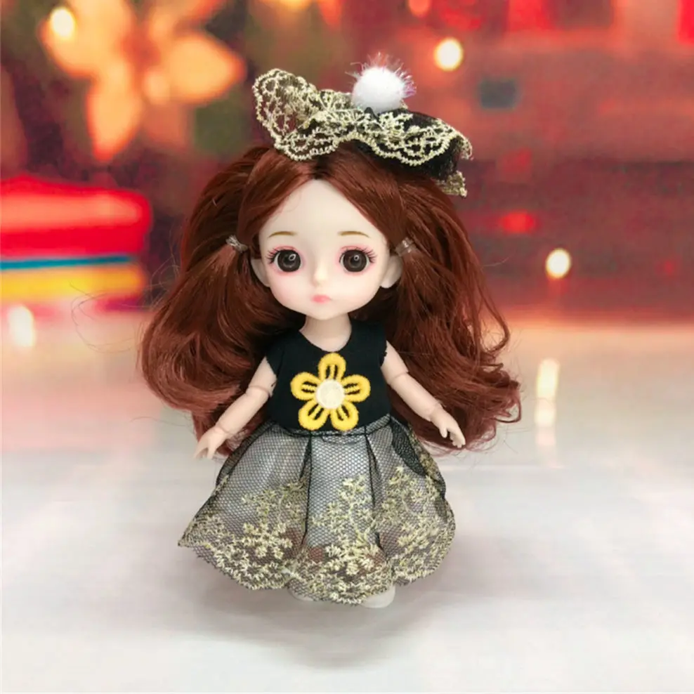 Фото Кукла с улыбкой для девочек, BJD, 16 см, разные цвета, 12 знаков зодиака, миниатюрные, с 13 подвижными суставами №2