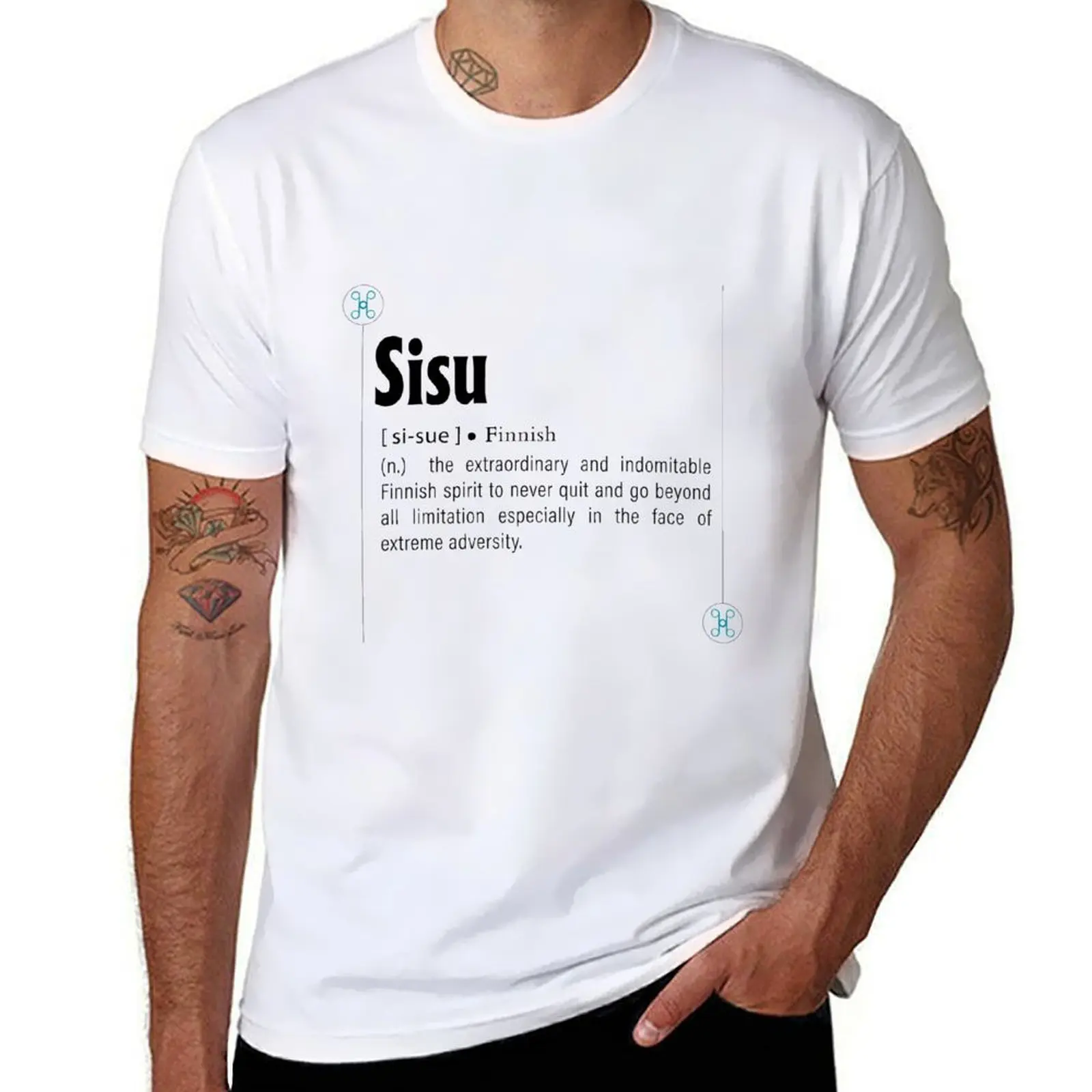 Sisu: Футболка с изображением Финского слова, мужская футболка, мужские футболки с рисунком, футболка