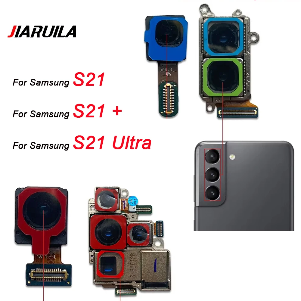 Задняя большая основная задняя макрокамера + передняя камера для Samsung S21 G991B G991U/S21 Plus G996B G991N G996U