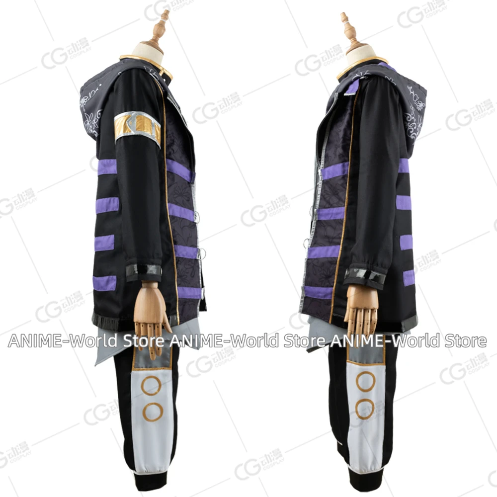 Фото Игровой проект Sekai, красочный сценический костюм Shinonome Akito для косплея, аниме, одежда, костюм для Хэллоуина, униформа на заказ №4