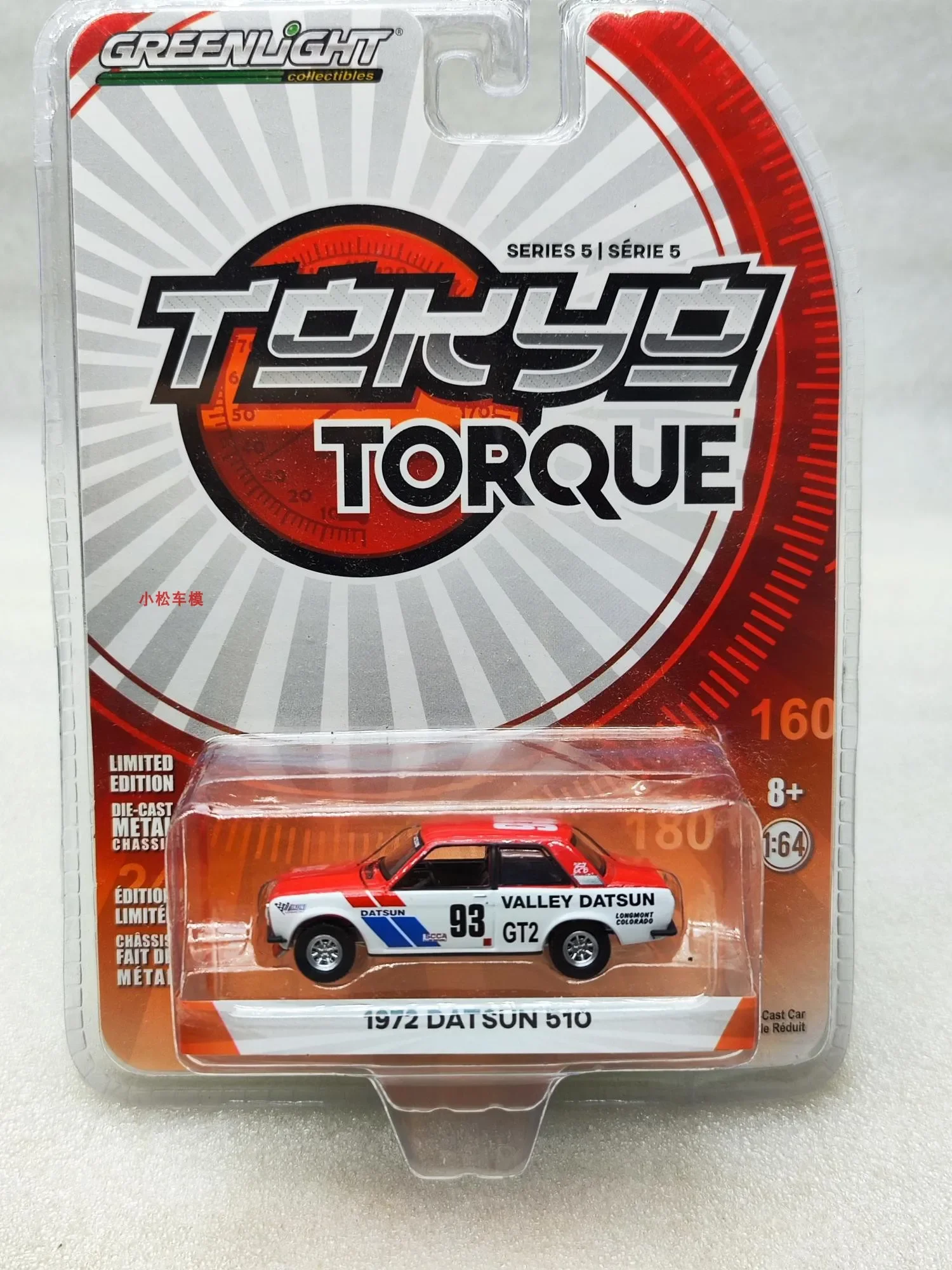 1:64 Токио Крутящий момент серии 5-1972 Datsun 510- #   93 Valley Datsun Коллекция моделей автомобилей Добро пожаловать продукт