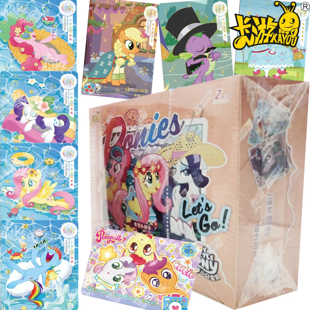Kayou натуральная коллекция карт My Little Pony, американская анимация, милые фигурки SSR UR SR, вечные карты дружбы, игрушки, подарки