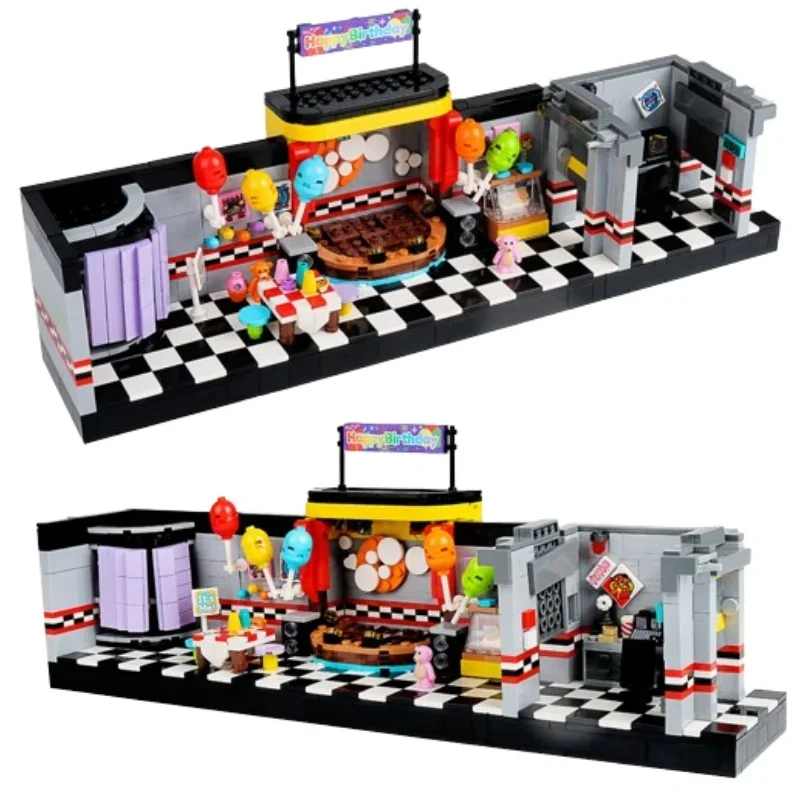 MOC ужасный игровой набор кирпичный город столовая бара сцены экшн-фигурки DIY строительные блоки детские игрушки для детей подарок на день рождения
