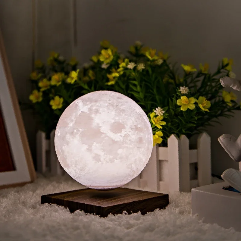 HCNT магнитная левитация 85 мм 3D печать ночник лунная лампа для украшения дома Рождественский подарок