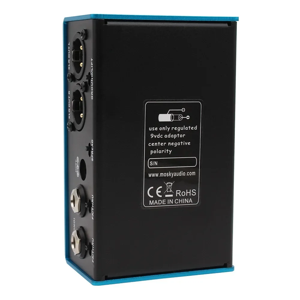 Фото MOSKYAUDIO BRIGHT FLAME Мультигитарный усилитель предусилитель DI Box Многофункциональная гитарная аналоговая педаль эффектов DI Стерео шкаф Sim Box №4