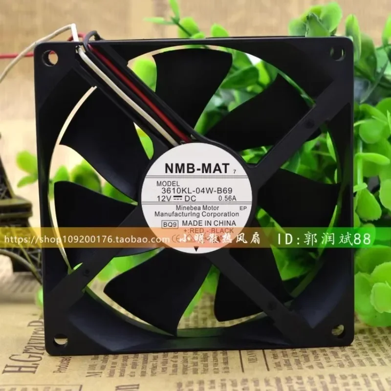 Оригинальный новый вентилятор процессора для NMB 3610KL-04W-B69 9025 12 В 0,56 А с двойным шарикоподшипником, высокий объем воздуха, охлаждающий вентилятор 90*90*25 мм