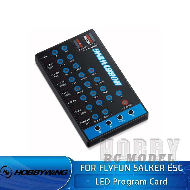 HOBBYWING LED Program Card for FLYFUN SKYWALKER RC Model Aircraft Helicopter Brushless ESC Parameter Setting