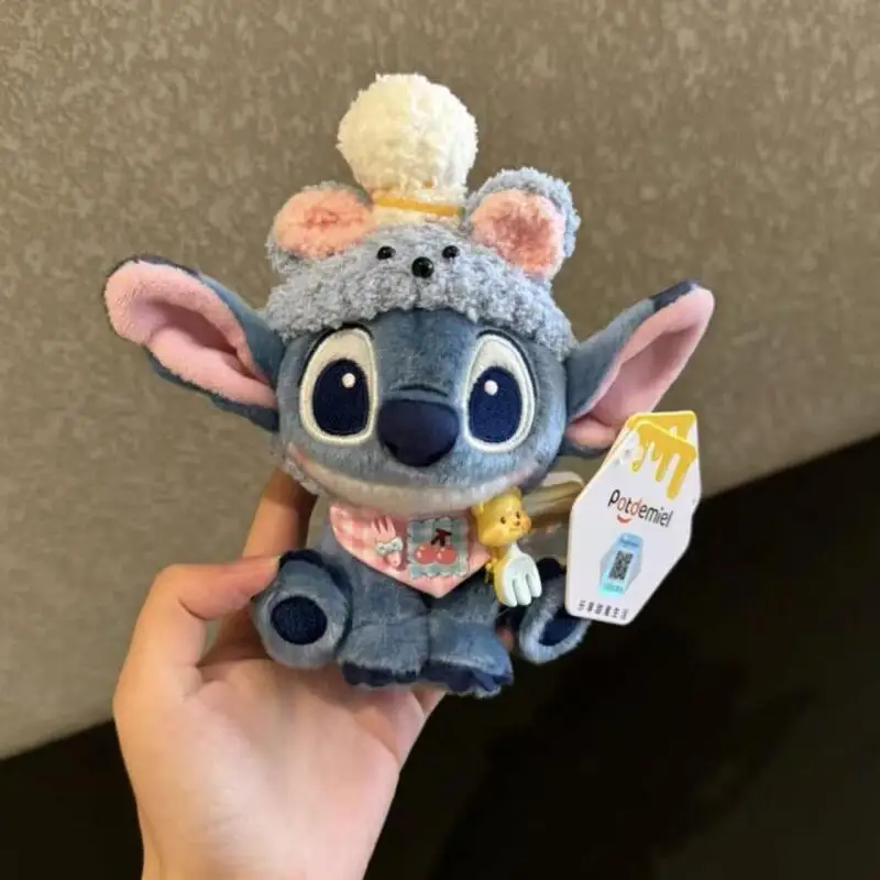 Фото Kawaii Stitch креативное моделирование плюшевые игрушки мультяшная плюшевая кукла изысканный рюкзак кулон рождественские праздничные подарки для мальчиков и девочек №3
