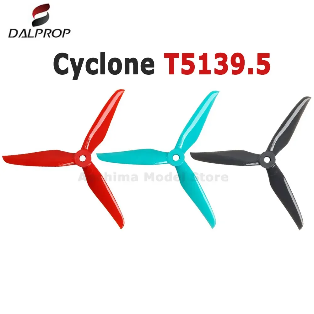 Новый циклонный пропеллер DALPROP T5139.5 5.1X3.95X3 из чистого поликарбоната с 3 лопастями для радиоуправляемых FPV гоночных беспилотных летательных аппаратов 5 дюймов