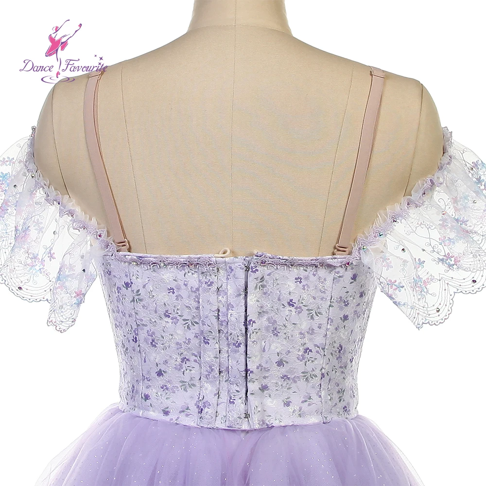 Новинка 2025, фиолетовая длинная юбка для соревнований по балету Coppelia, по индивидуальному заказу для взрослых и детей B25612 (art.: 3920cd462ffd7) - 3920cd462ffd7