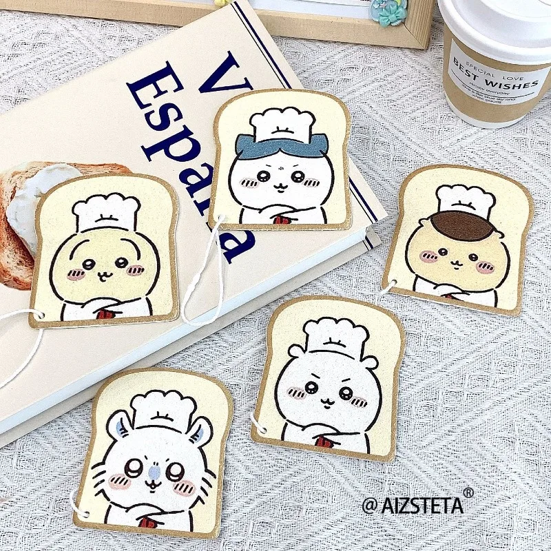 MINISO Chiikawa древесная целлюлоза хлопковая впитывающая губка для чистки кухни мыть чашу вверх протирание стола мультфильм Kawaii милый милый