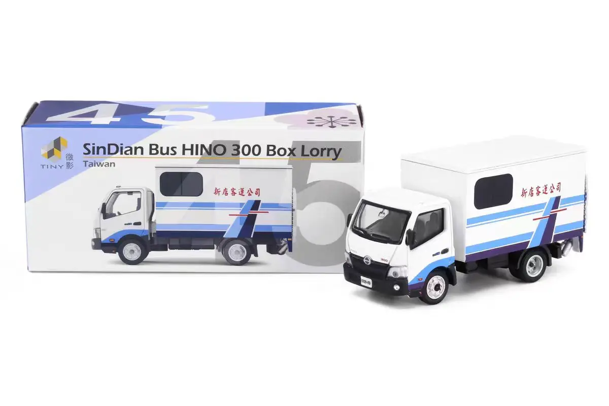 Крошечный 1/76 TW45 SinDian Bus Hino 300 Box, литая под давлением модель грузовика, коллекция ограниченного выпуска, игрушки для хобби
