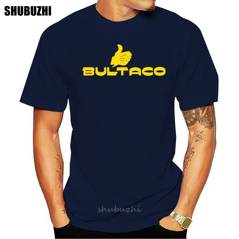 Футболка мужская хлопковая, брендовая тенниска BULTACO SHERPA METRALLA, Спортивная майка для бездорожья, летняя