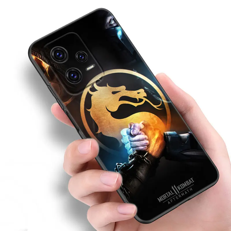 Фото Чехол для телефона Mortal Kombat для Xiaomi Redmi Note 10 11 11S 12 4G 8 9 11E 11T Pro Plus 10T 5G 8T 9S 10S 12S, Черный силиконовый чехол №3