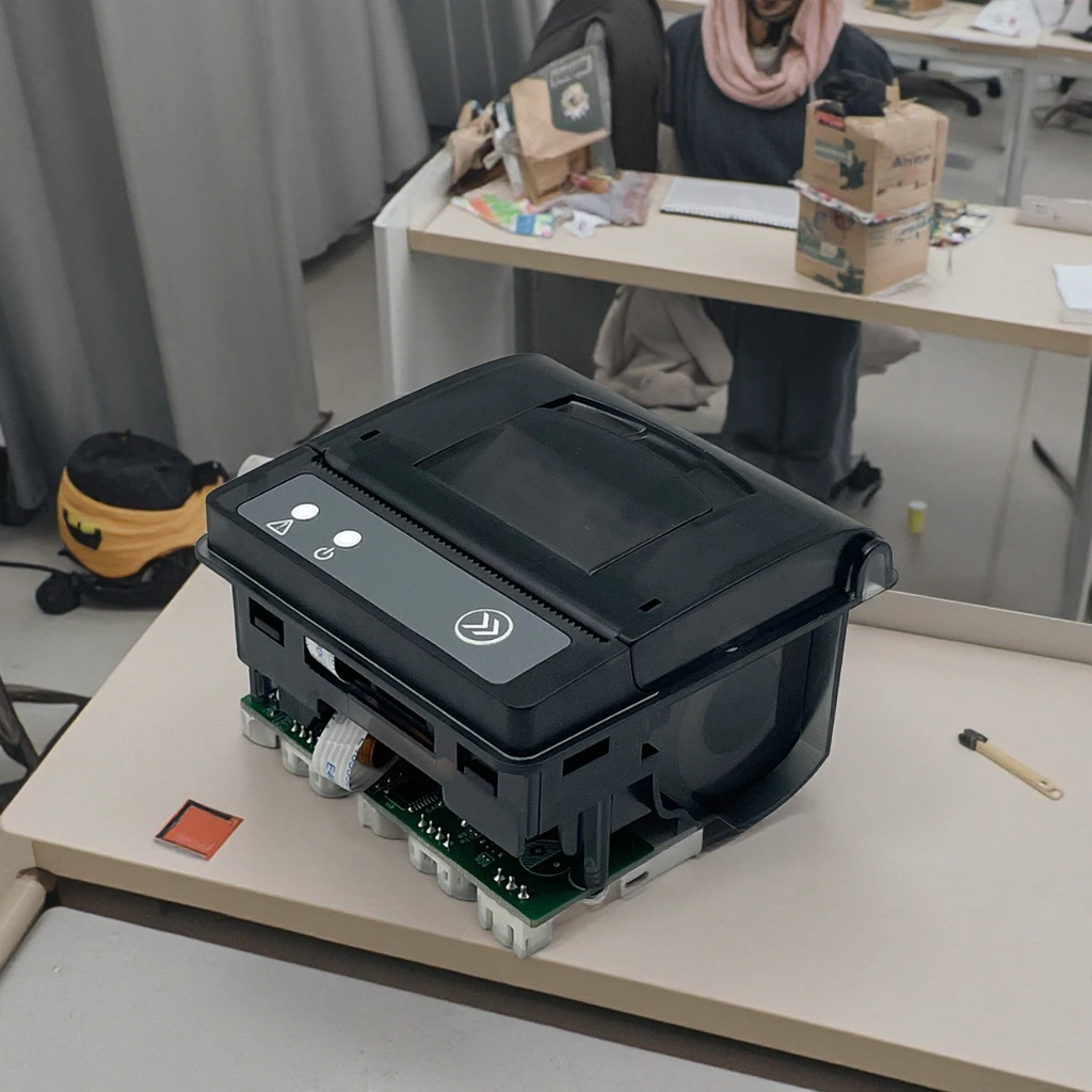 Мини-термопанельный чековый принтер 58 мм с RS232/TTL, машина для печати мелких купюр, встроенное устройство, бесчернильное Imprimante Thermique