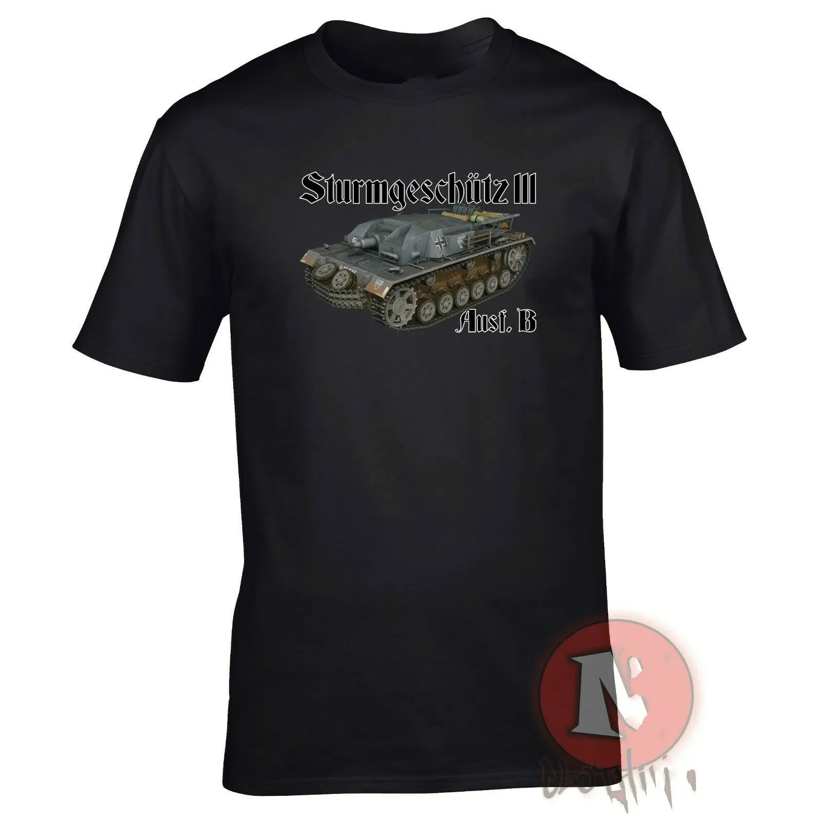 Футболка с немецким штурмовым пистолетом вермахта, Panzer StuG III, танк-разрушитель, 100% хлопок, о-образный вырез, летняя повседневная мужская футболка с коротким рукавом
