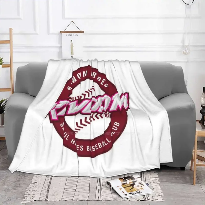 RY56Kiwoom Heroes Kbo Logo Высокое качество Удобная кровать Диван Мягкое одеяло Kiwoom Heroes Kiwoom Heroes Корея Корейский бейсбол Бейсбол