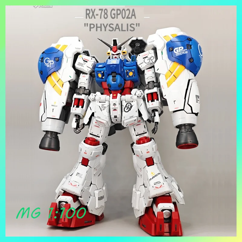 В наличии оригинальный Mg 1/100 Salomon Physalis Gp02, комплект сборки модели, многослойный скелет в сборе, модель Mecha, детская игрушка Gif Игровые фигурки и трансформеры
