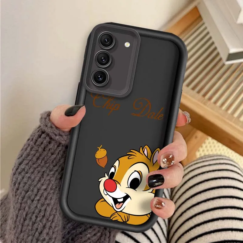 Фото Чехол для телефона с рисунком Disney Chip-n-Dale для Samsung Galaxy S25 S24 S23 S22 S21 S20 Ultra Plus FE 5G Eye Ladder, мягкий чехол из ТПУ №2
