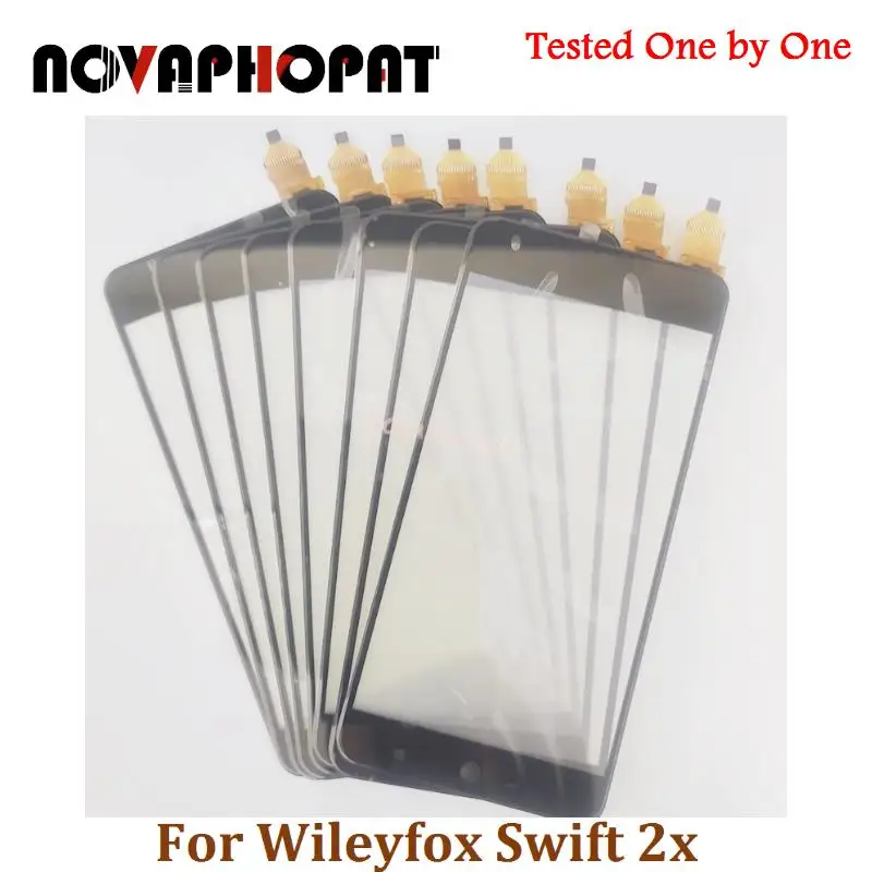 Черный сенсорный сенсорный экран для Wileyfox Swift 2X2X, сенсорный экран, дигитайзер, сенсорная панель, экранная панель