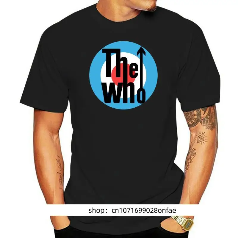 Kaus The Who Target Logo Klasik Maglia Uomo Ufficiale Grup ukai Kasual Lengan Pendek Kaus Keren Blus Cetak Leher-o