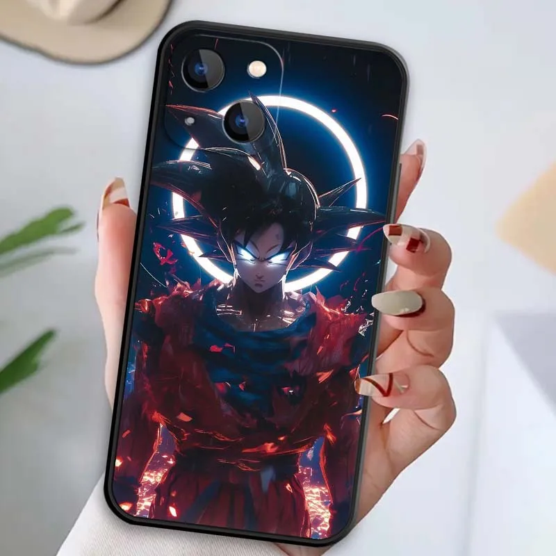 Фото Dragon Ball популярный крутой чехол для Apple iPhone 17, 16, 16E, 15, 14, 13, 12, 11 Air Pro Max Plus, черный мягкий силиконовый чехол для телефона №2