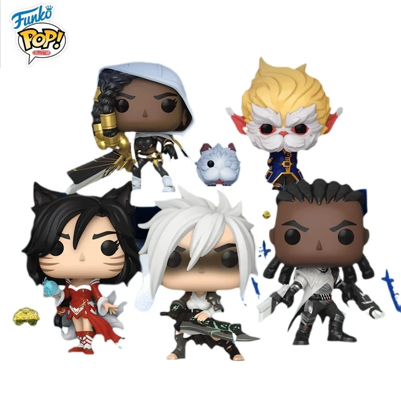 Funko POP League of Legends LOL Heimerdinger Riven Ahri, набор виниловых фигурок, милая коллекционная игрушка в подарок для геймеров, детский день рождения