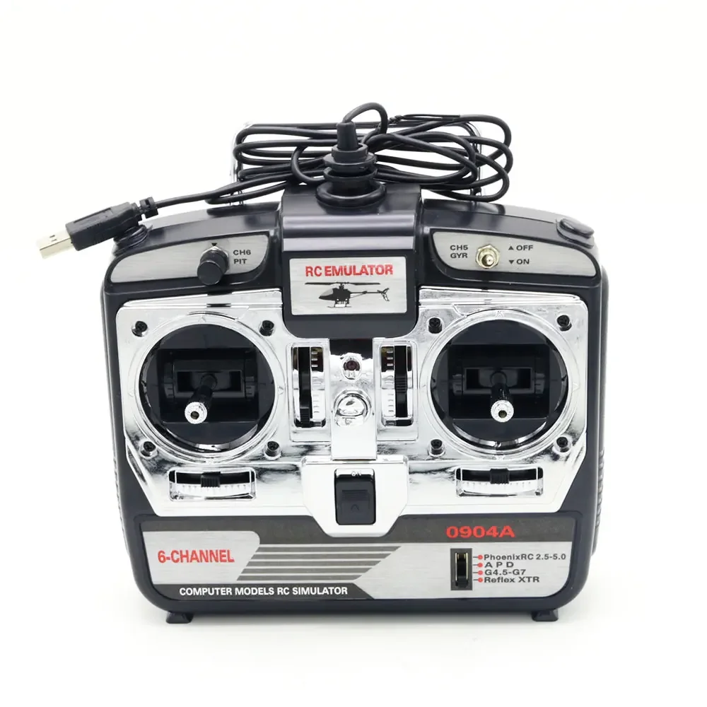 JTL-0904A 6CH RC симулятор полета поддержка Realflight G7 Phoenix 5,0 XTR Радиоуправляемый вертолет с фиксированным крылом Дрон (MODE1)