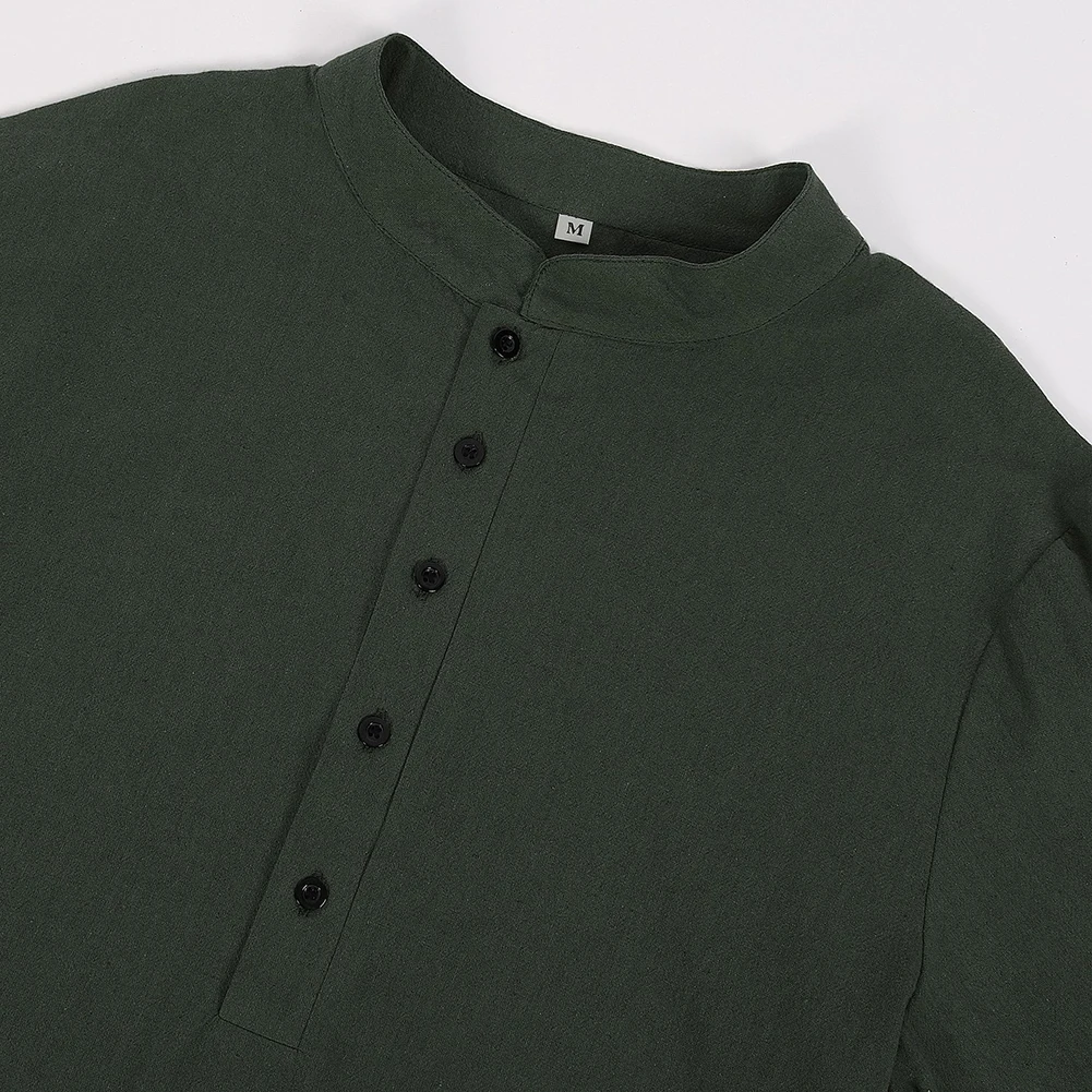 Мусульманский Jubba Thobe мужской Халат обычный однотонный кафтан с воротником-стойкой Стильный тонкий Арабский Кафтан дышащий модный