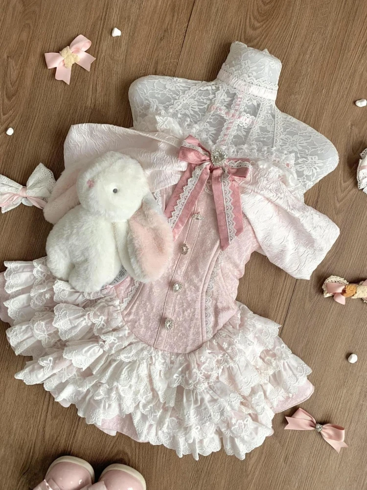 Летнее японское Y2k Sweet Kawaii Lolita, элегантное платье, женское мини-платье в консервативном стиле, женское милое шикарное платье принцессы, новинка
