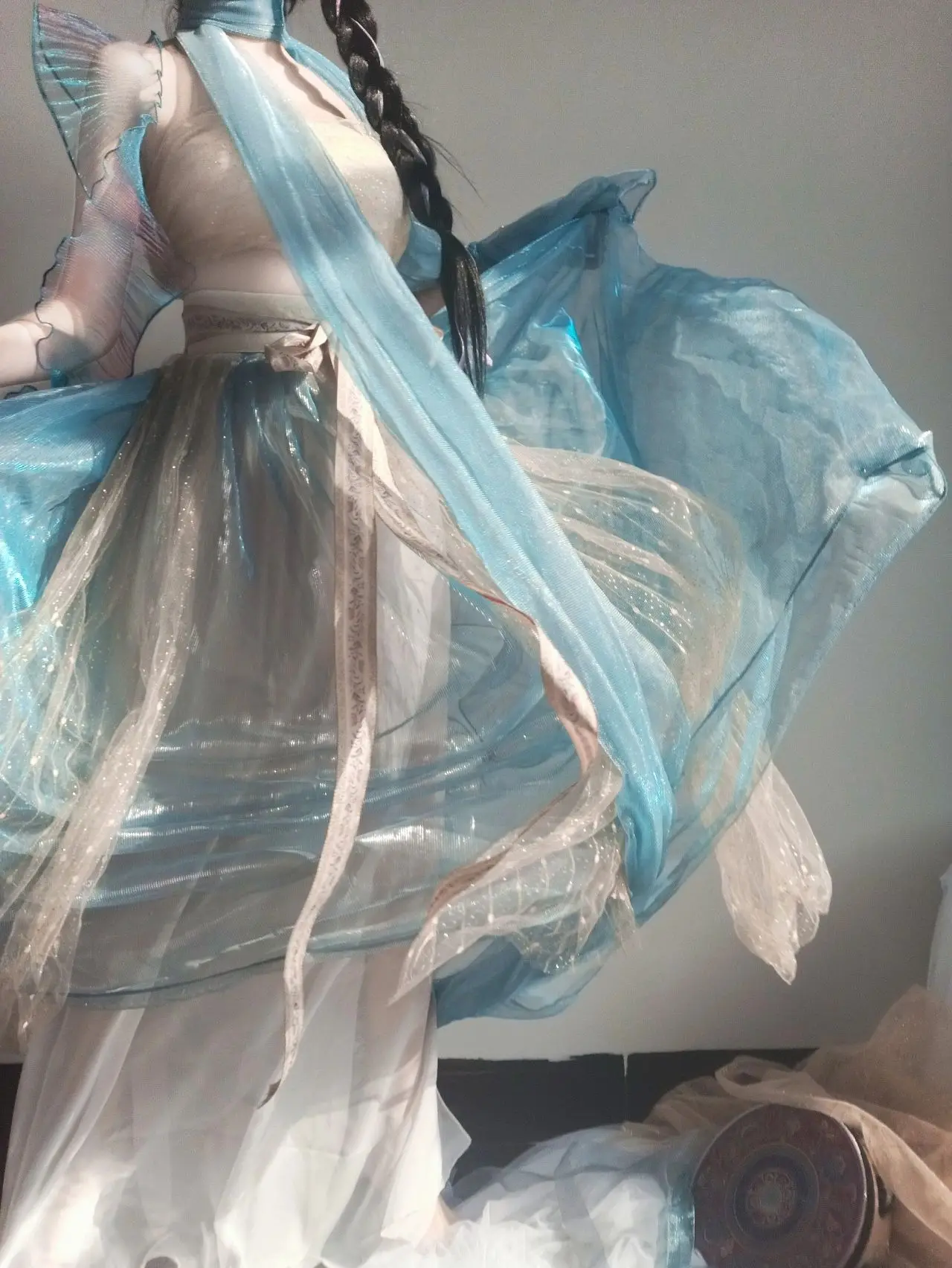 Hanfu Han Улучшенная сказочная синяя пустыня