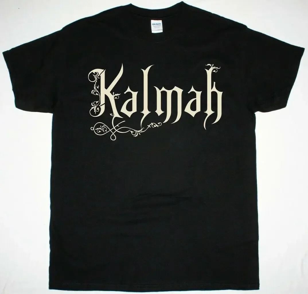 Новинка, черная футболка с логотипом KALMAH