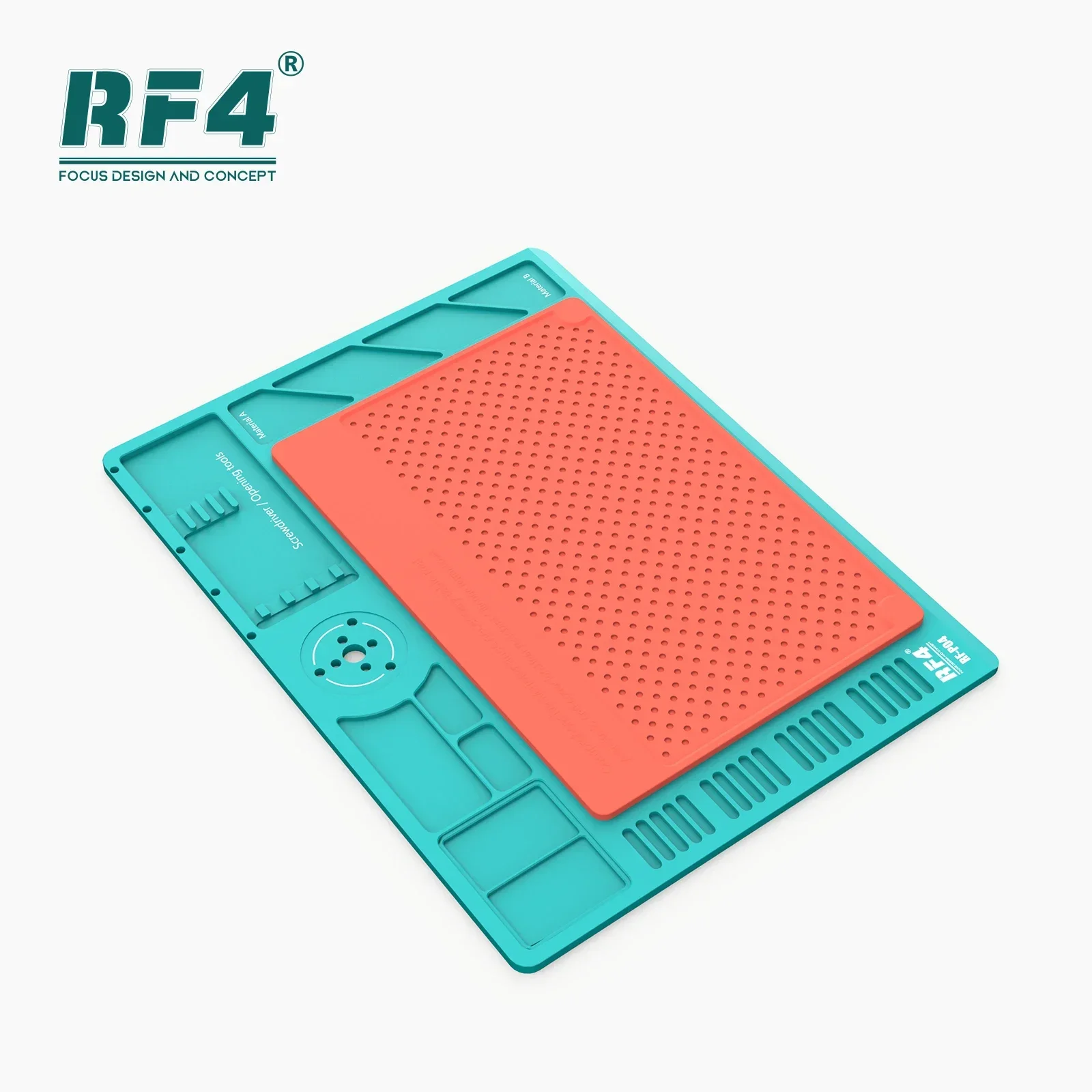 RF4 RF-PO4 Многофункциональная рабочая база из сплава Aluninun для ремонта мобильных телефонов, платформа, подходит для ремонта микроскопа