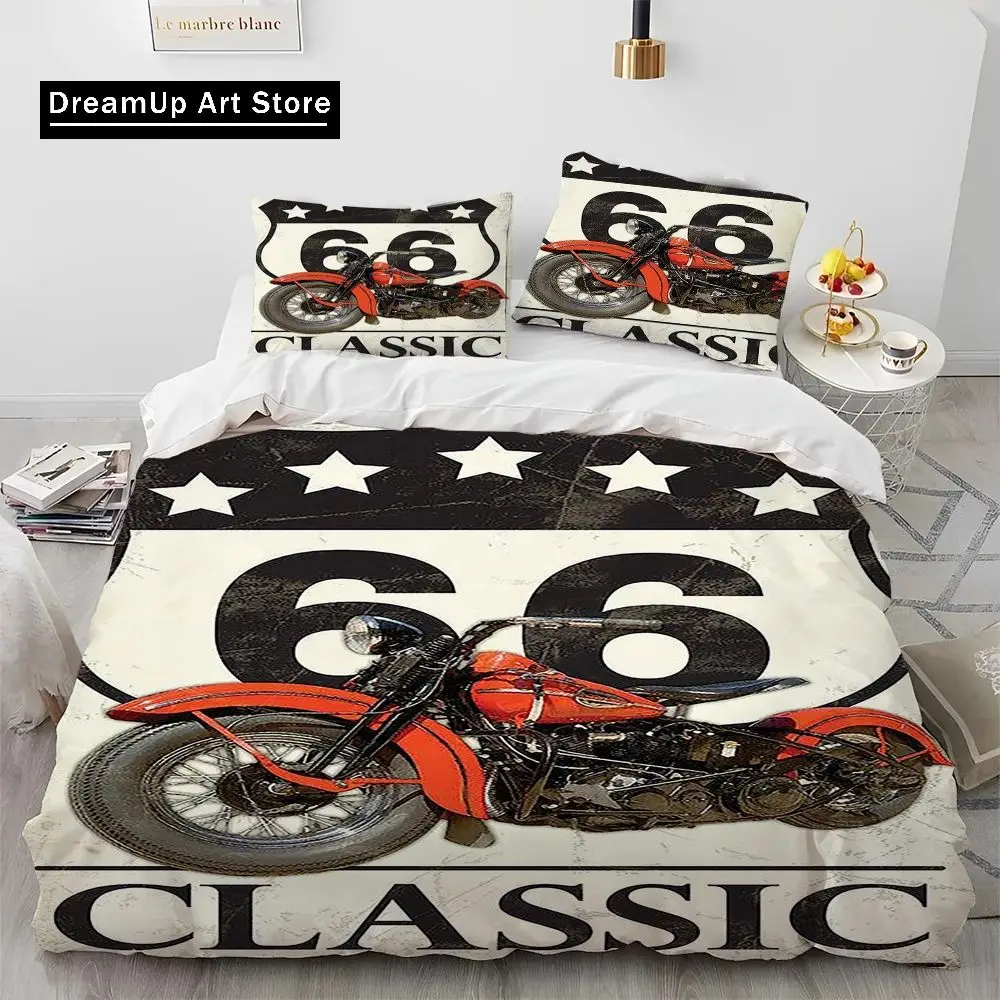3D Print Historic Route 66,Mother Road Bedding Set Boys Girls Twin Queen Full Size Duvet Cover Pillowcase Bed Adult Bedroom (art.: 3920cb1fb6894) - 3920cb1fb6894