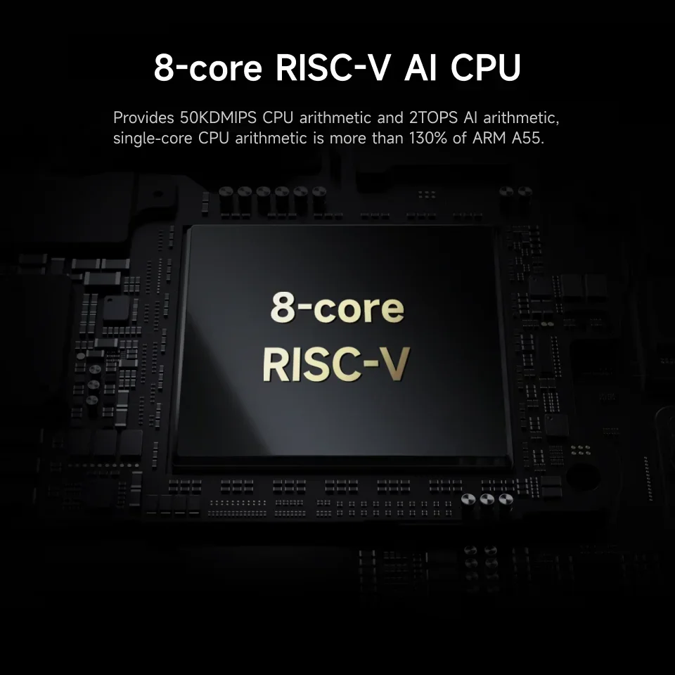 Фото Orange Pi RV2 4 ГБ ОЗУ Одноплатный DDR4 8-ядерный процессор RISC-V 2TOPS AI WiFi BT5.0 M2 PCIE SSD BLE Мини-ПК Поддержка Ubuntu OS №5