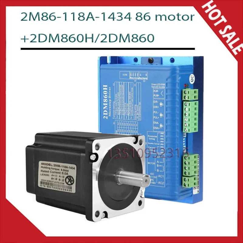 Драйвер двигателя контроллера Jamekon 2Dm860H/2Dm860 двухфазный 86 шаговый 2M86-118A-1434
