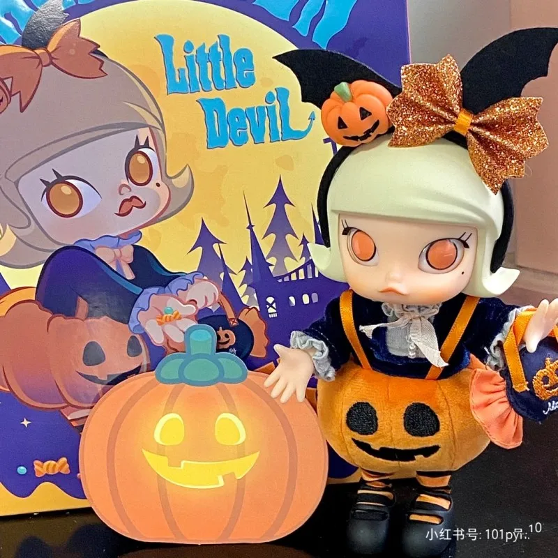 Kawaii Молли Хэллоуин Тыква Маленький Дьявол мобильный Bjd кукла девочка аниме персонаж игрушка Коллекция детей рождественские подарки