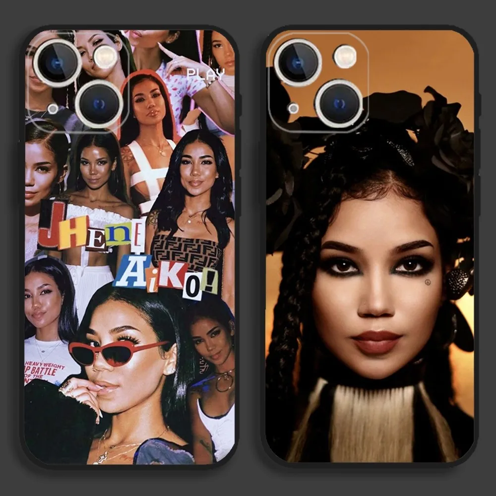 Мягкий черный Чехол Jhene Aiko Singer для iPhone15,14,13,12,11,Pro,Max,Plus,Mini,X,XS,XR,8,7,6,S,Plus,SE