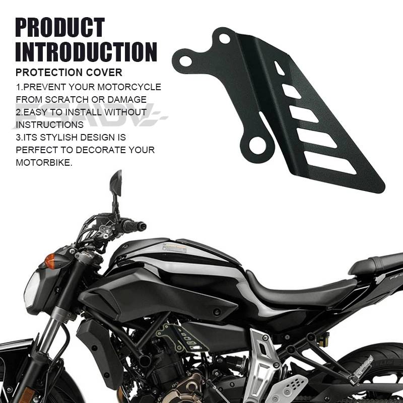 Фото Подходит для YAMAHA MT07, защитная крышка для рамы мотоцикла FZ-07 MT-07 Tracer Moto Cage 2013-2023 2022 2021, защитный чехол для управления №5