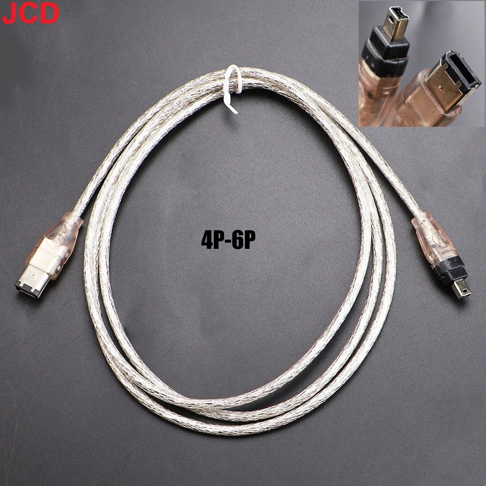 Высокоскоростной кабель Firewire JCD 1,5 м для камер DV USB 2,0-4 контакта 6-контактный 4-контактный кабель ILink IEEE 1394B для периферийных устройств камеры (art.: 3920d208e30e2) - 3920d208e30e2