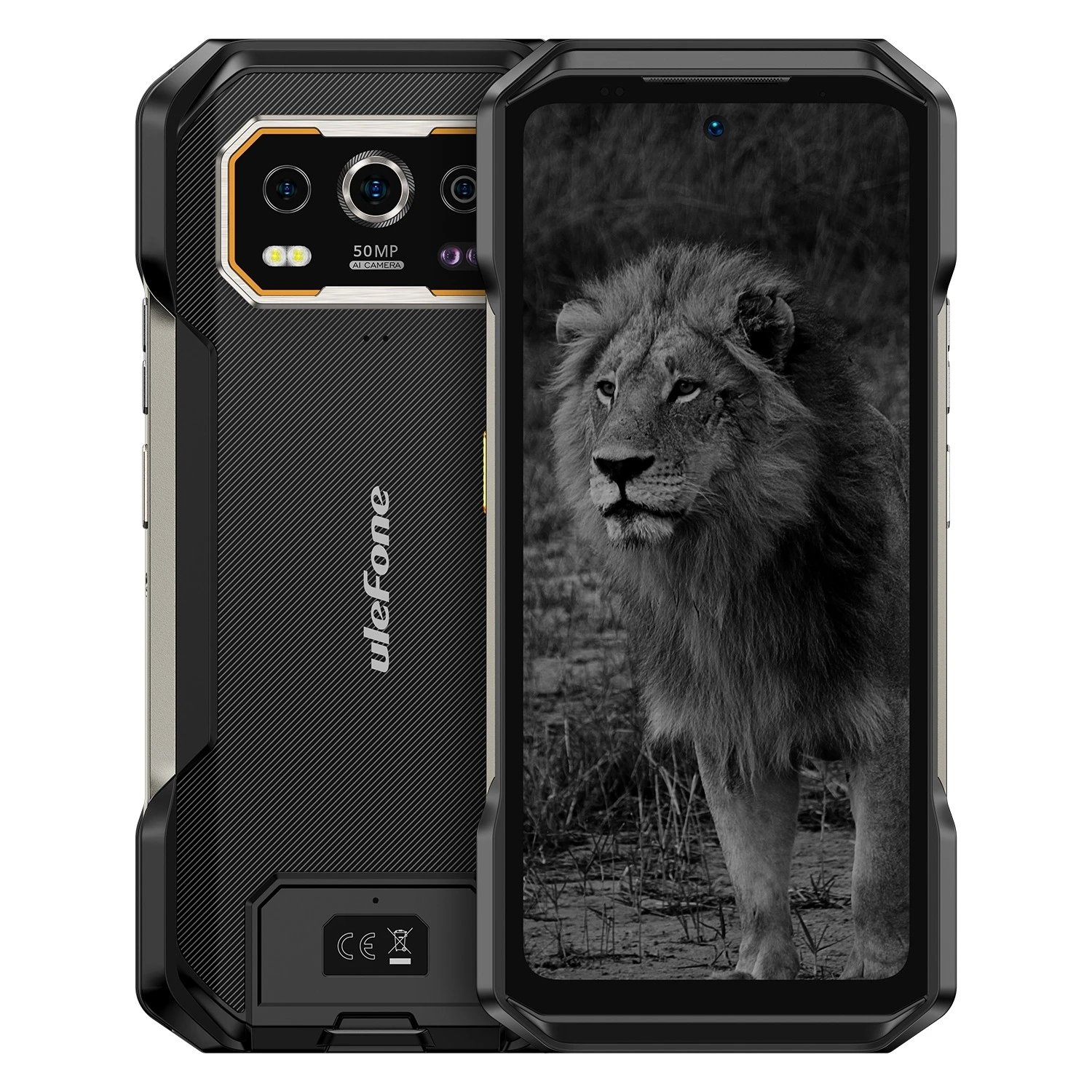 Ulefone Armor 27 Pro 5G Защищенный телефон 10600 мАч Смартфон 50 МП Камера Android 14 До 24 ГБ+256 ГБ NFC Водонепроницаемый телефон