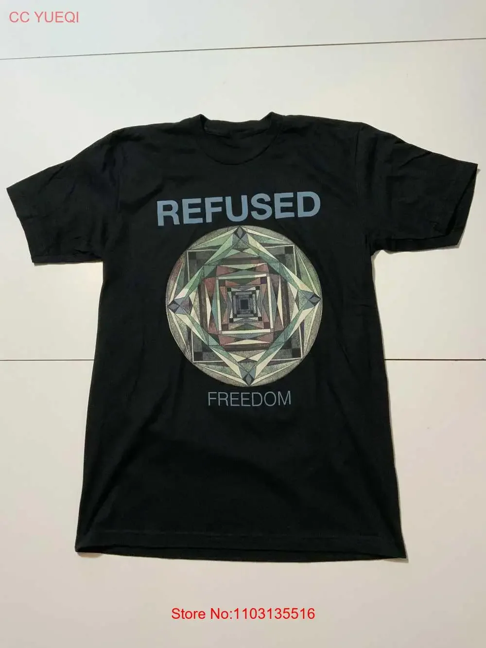 Футболка Refused Band Freedom Hardcore Punk Rock из хлопка для взрослых BT300, винтажная стираная уличная одежда с растянутым рисунком, мягкая универсальная