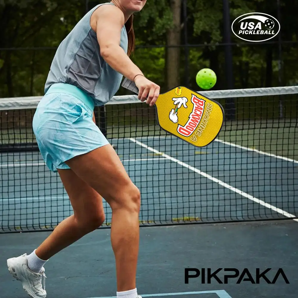 Набор весла Pickleball, легкая ракетка из стекловолокна, 13 мм, сотовый сердечник, одобренная USAPA для Power and Spin Cool B_BackwooDS (art.: 3920d22f4bde9) - 3920d22f4bde9