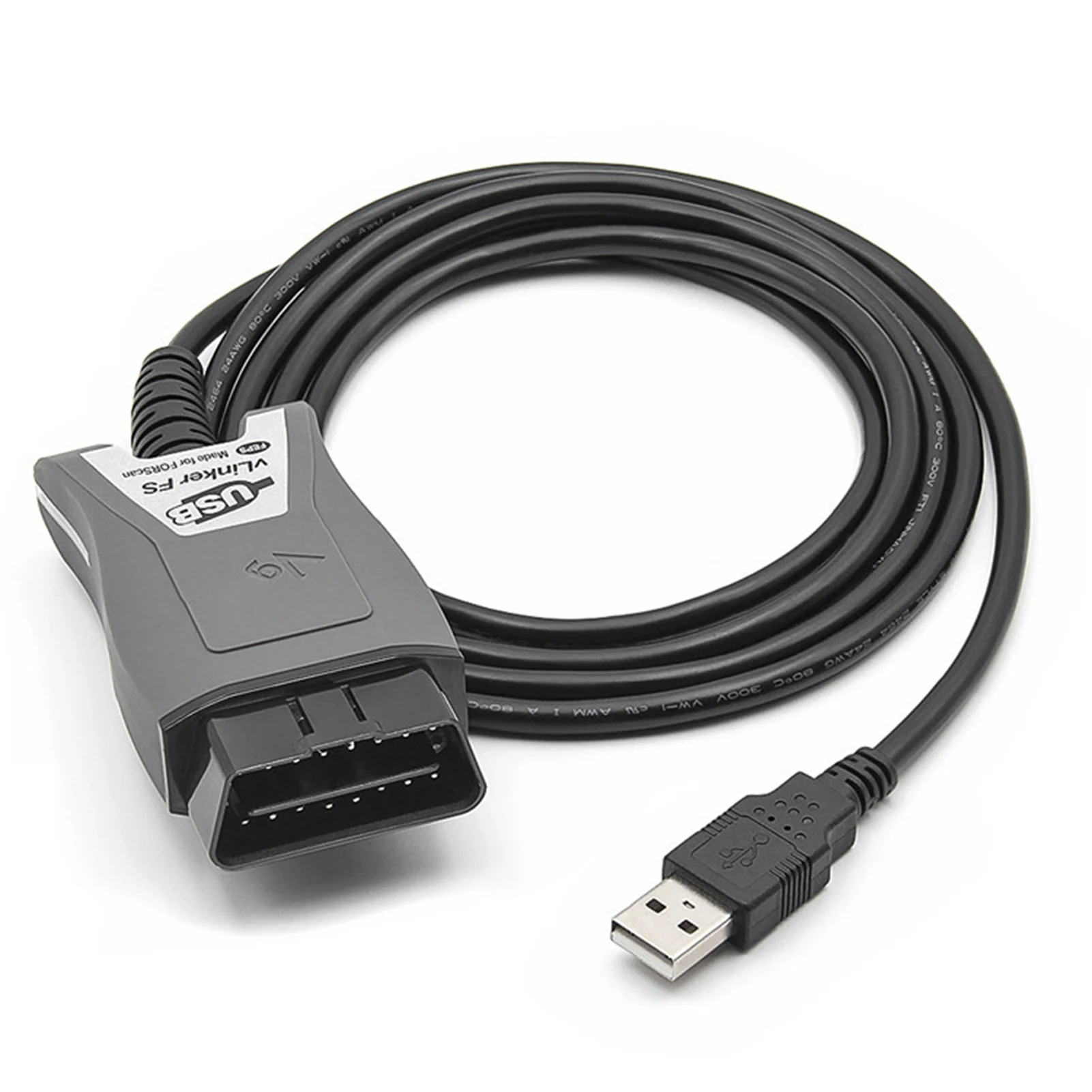 Vlinker FS OBD адаптер Vgate Vlinker FS инструмент для сканирования интерфейса, диагностический инструмент для автомобилей серии Lincoln, поддержка 24 В