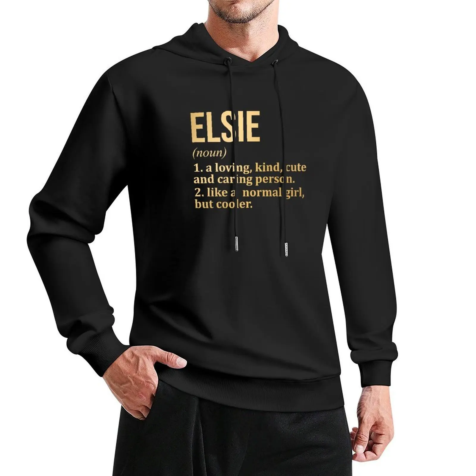 Фото Определение имени Elsie в золоте Толстовка мужская одежда блузка осенняя куртка мужская одежда для мужчин мужская толстовка №4