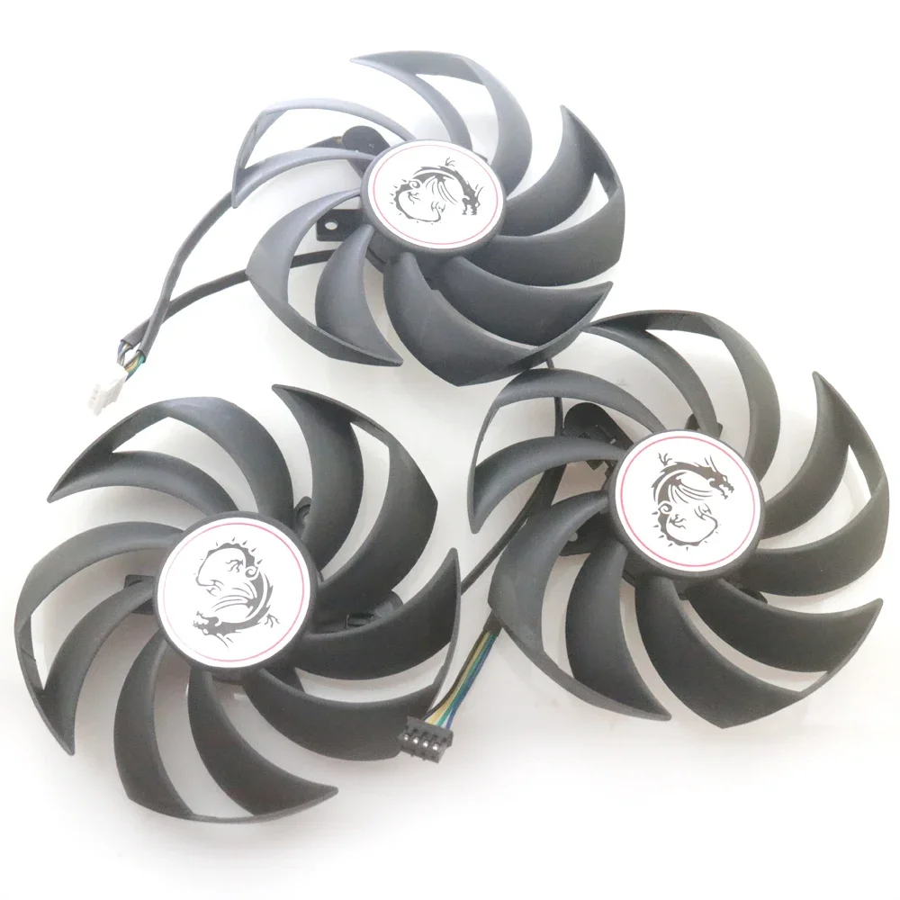 Фото PLD09210S12HH DC12V 0,40A 4Pin для MSI RX6900XT 6800XT 6800 RTX3060 3070 3070ti 3080 3090 GAMING Z X Вентилятор охлаждения видеокарты №3