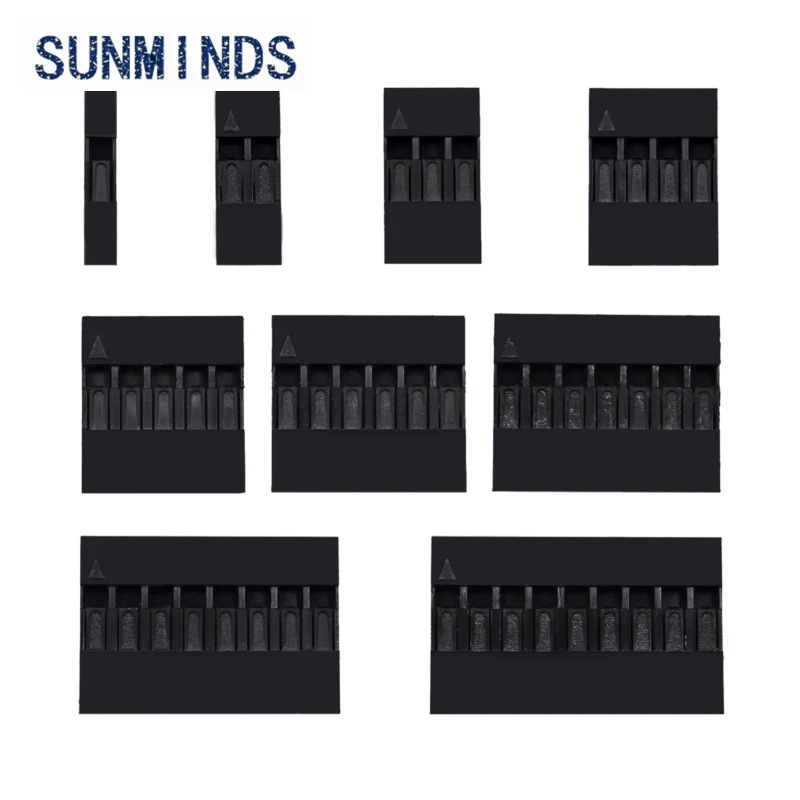 100 Пластиковый корпус Dupont 1Pin 2Pin 3Pin 4Pin 5Pin 6Pin 7Pin 8pin 9pin 10pin 2.54mm Разъем Dupont 1P 2P 3P 4P 5P 6P 7P 8P 9P