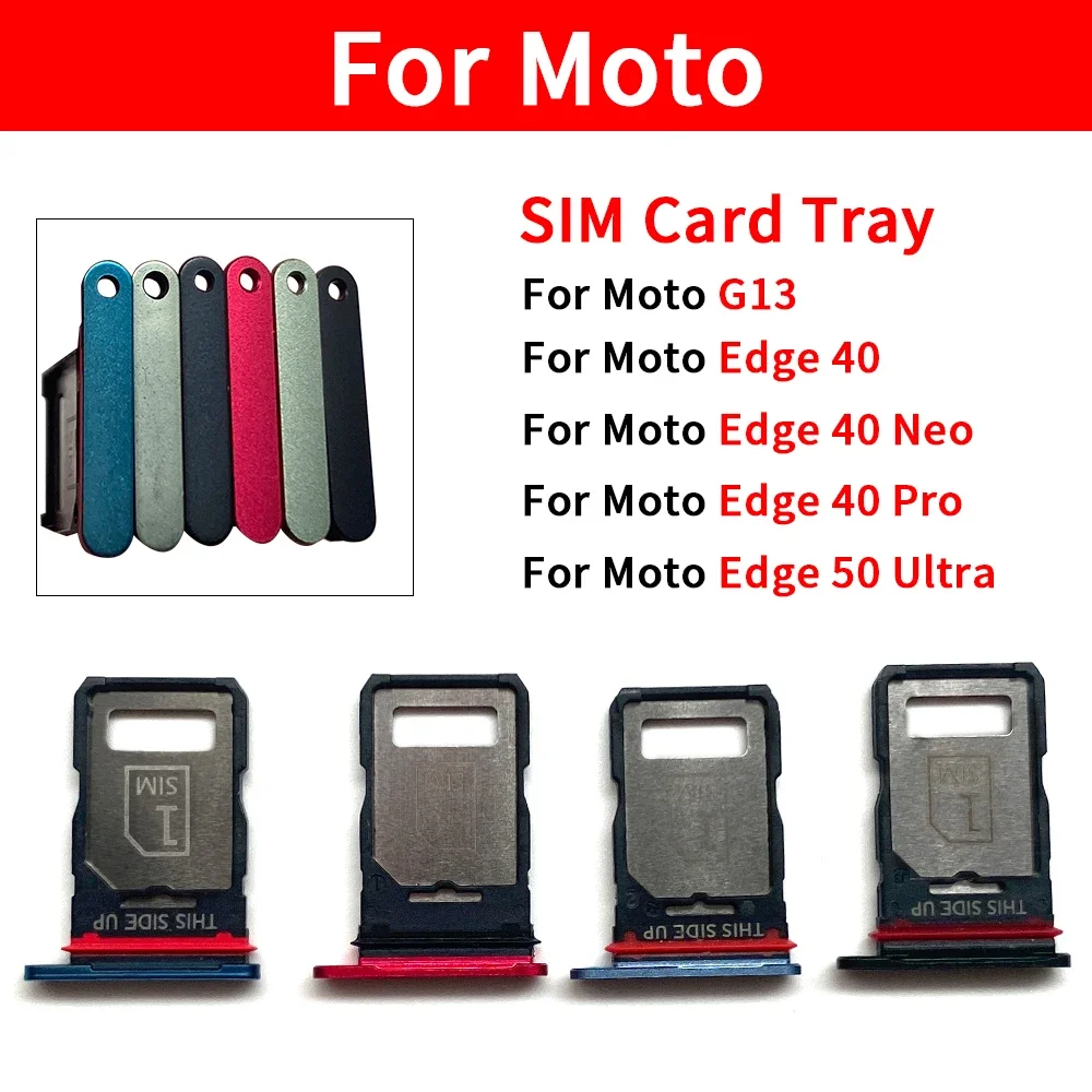 Фото Новый лоток для SIM-карты для Moto Edge 40 Neo Pro Edge 50 Ultra G13, слот для SIM-карты, детали адаптера №2
